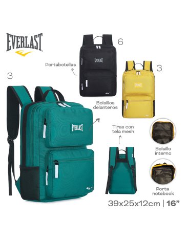 Mochila 16'' Pulgadas EVERLAST