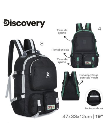 Mochila Portanotebook 19'' Pulgadas DISCOVERY