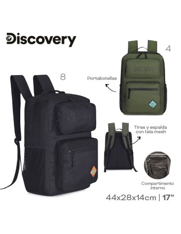 Venta por Mayor y Catalogo Mochila 17'' Pulgadas DISCOVERY