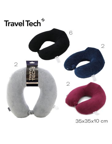 Almohada de Viaje Viscoelastica TRAVEL TECH