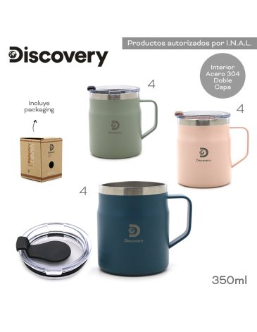 Venta por Mayor y Catalogo Taza Termica 350ml DISCOVERY