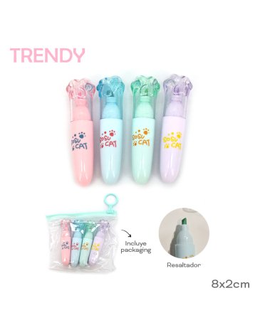 Resaltador Pack x4 - TRENDY