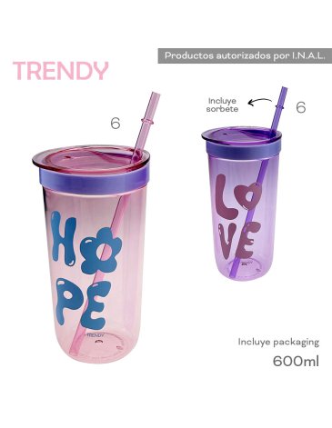 Vaso 600ml - TRENDY