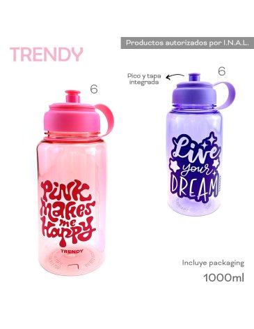 Venta por Mayor y Catalogo Botella 1000 ML TRENDY