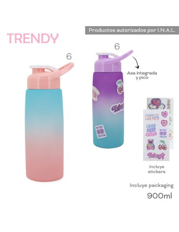 Botella 900ml - TRENDY