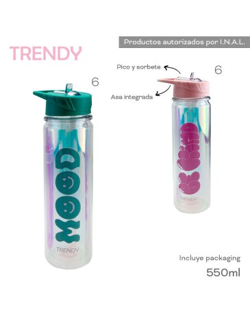 Botella 550 ML TRENDY