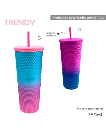 Venta por Mayor y Catalogo Vaso 750 ML TRENDY