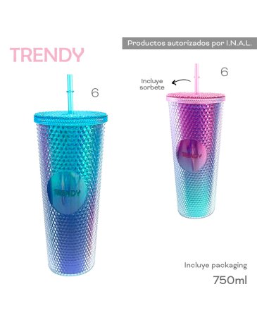 Venta por Mayor y Catalogo Vaso 750ml TRENDY