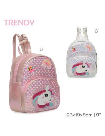 Venta por Mayor y Catalogo Mochila 9'' Pulgadas TRENDY