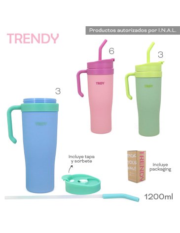 Venta por Mayor y Catalogo Vaso 1200ml TRENDY