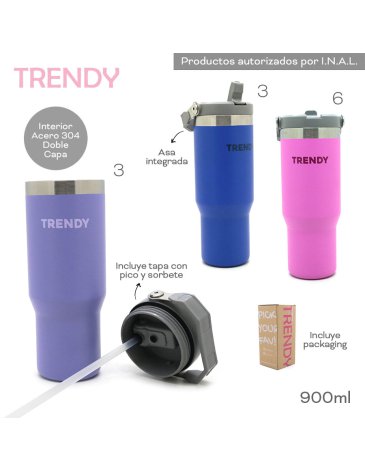 Venta por Mayor y Catalogo Botella Termica 900 ML          TRENDY