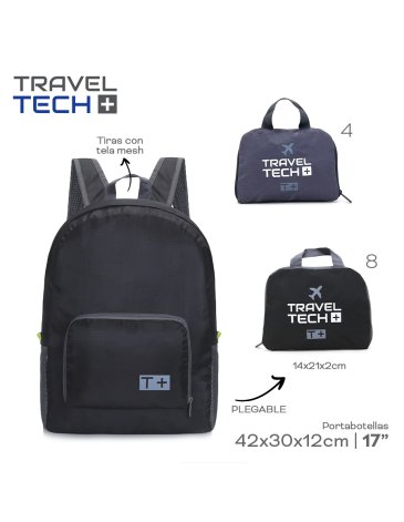 Venta por Mayor y Catalogo Mochila Plegable TRAVEL TECH