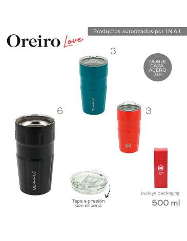 Vaso Termico 500 ML LAS OREIRO LOVE