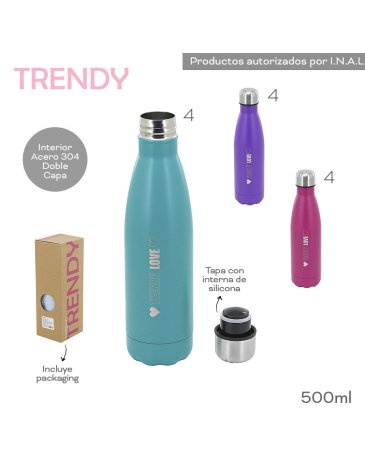 Venta por Mayor y Catalogo Botella Termica 500 ML TRENDY