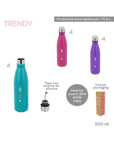 Botella 500 ML TRENDY