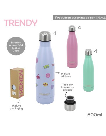 Botella Termica 500 ML - TRENDY