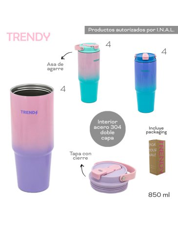 Vaso Termico 850 ML        TRENDY