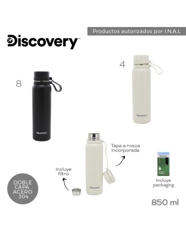 Botella Termica 850 ML DISCOVERY