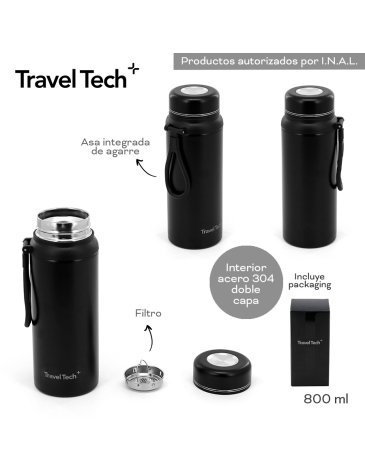 Botella Termica 800 ML TRAVEL TECH