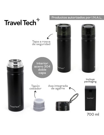 Botella Termica 700 ML TRAVEL TECH