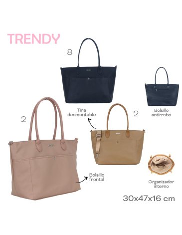 Cartera Tote Bag         TRENDY