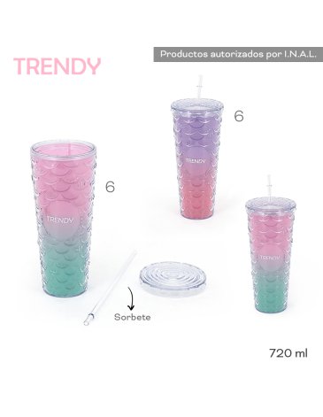 Vaso Trendy 720ml TRENDY