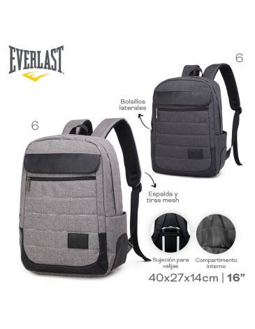 Mochila 16'' Porta Notebook EVERLAST