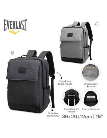 Mochila 15'' Porta Notebook EVERLAST