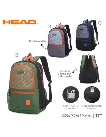 Mochila 17'' Pulgadas - HEAD