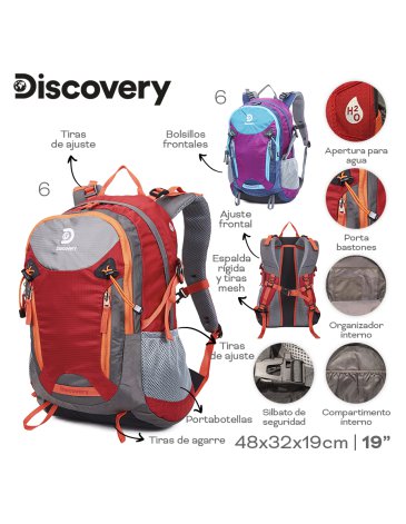 Mochila Camping 40 Litros DISCOVERY