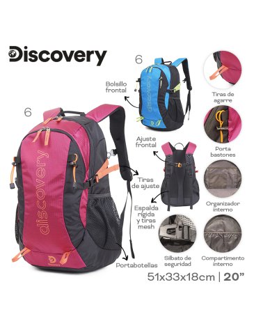 Mochila Camping 40 Litros DISCOVERY