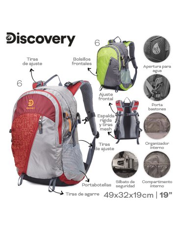 Venta por Mayor y Catalogo Mochila Camping 40 Litros DISCOVERY
