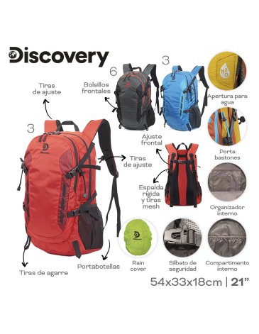 Mochila Camping 40 Litros DISCOVERY