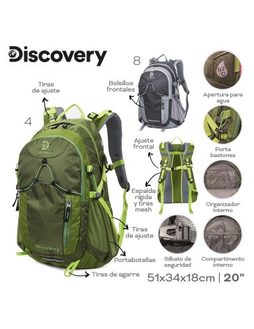 Mochila Camping 40 Litros DISCOVERY