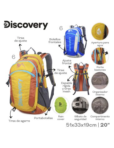 Mochila Camping 40 Litros DISCOVERY