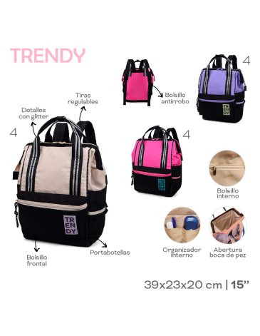 Mochila 15'' TRENDY