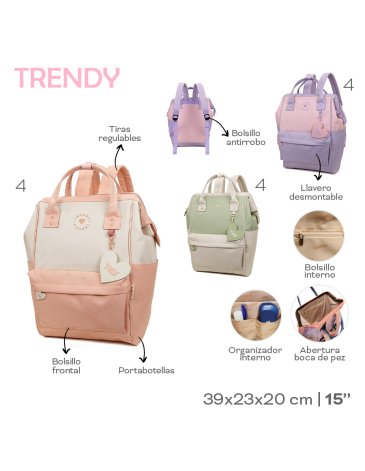 Mochila Boca de Pez 15