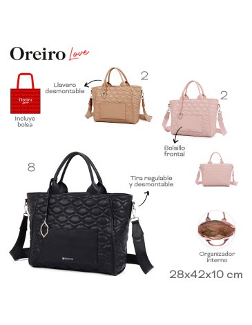 Cartera Oreiro PU LAS OREIRO LOVE