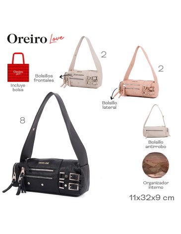 Cartera PU LAS OREIRO LOVE