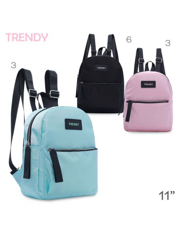 Mochila Nylon 11'' Pulgadas - TRENDY