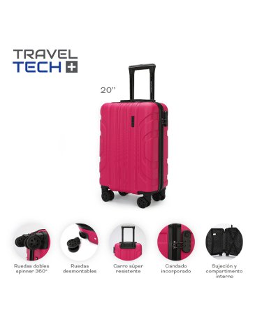 Venta por Mayor y Catalogo Valija Carry On 20'' Pulgadas  TRAVEL TECH