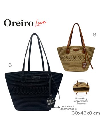 Bolso Playero Oreiro Love LAS OREIRO LOVE