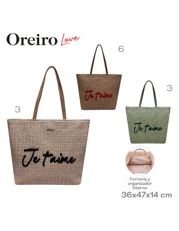 Bolso Playero Oreiro Love LAS OREIRO LOVE