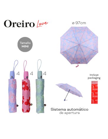 Paraguas Oreiro Love Automatico LAS OREIRO LOVE