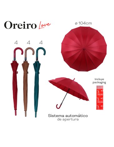 Paraguas Oreiro Love Automatico LAS OREIRO LOVE