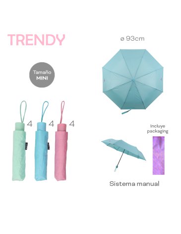 Paraguas mini Manual TRENDY