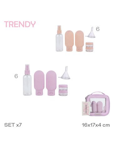 Set de Viaje x7 TRENDY