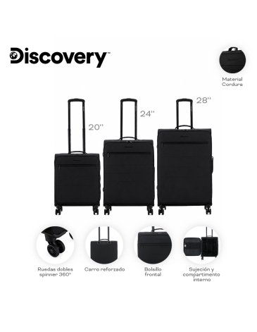 Set Valijas Discovery 20" 24" 28" DISCOVERY