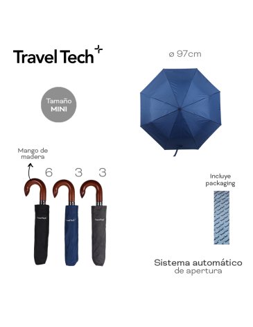 Paraguas Automatico Mini TRAVEL TECH