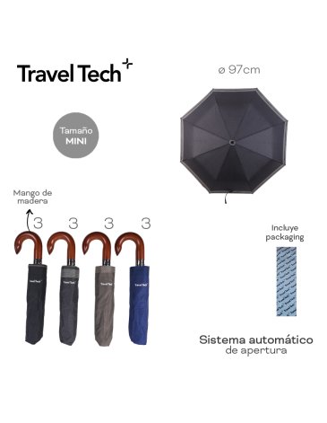 Paraguas Automatico Mini TRAVEL TECH